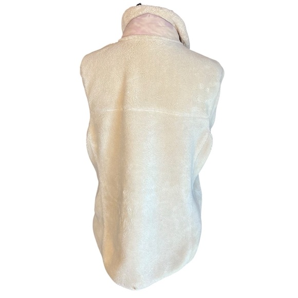 L.L. Bean Medium Ivory/White Fleece Jacket Size Medium - Picture 3 of 10